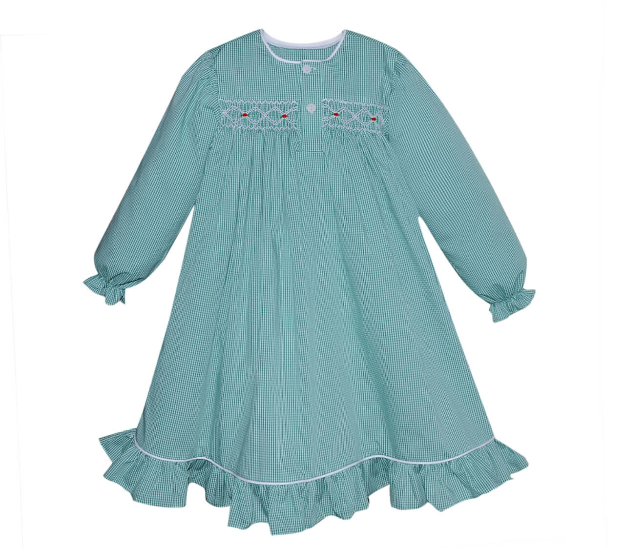 Claire Gown - Green - Born Childrens Boutique