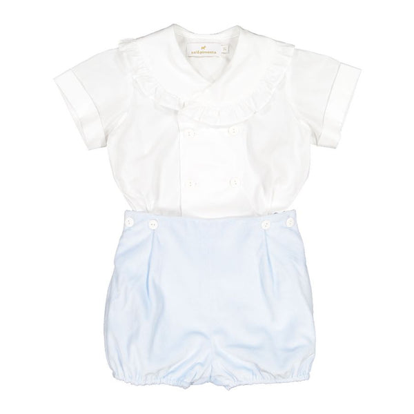 Pre-Order Charming Blue Velvet Boy Set - Born Childrens Boutique