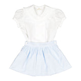 Pre-Order Charming Blue Velvet Girl Set - Born Childrens Boutique