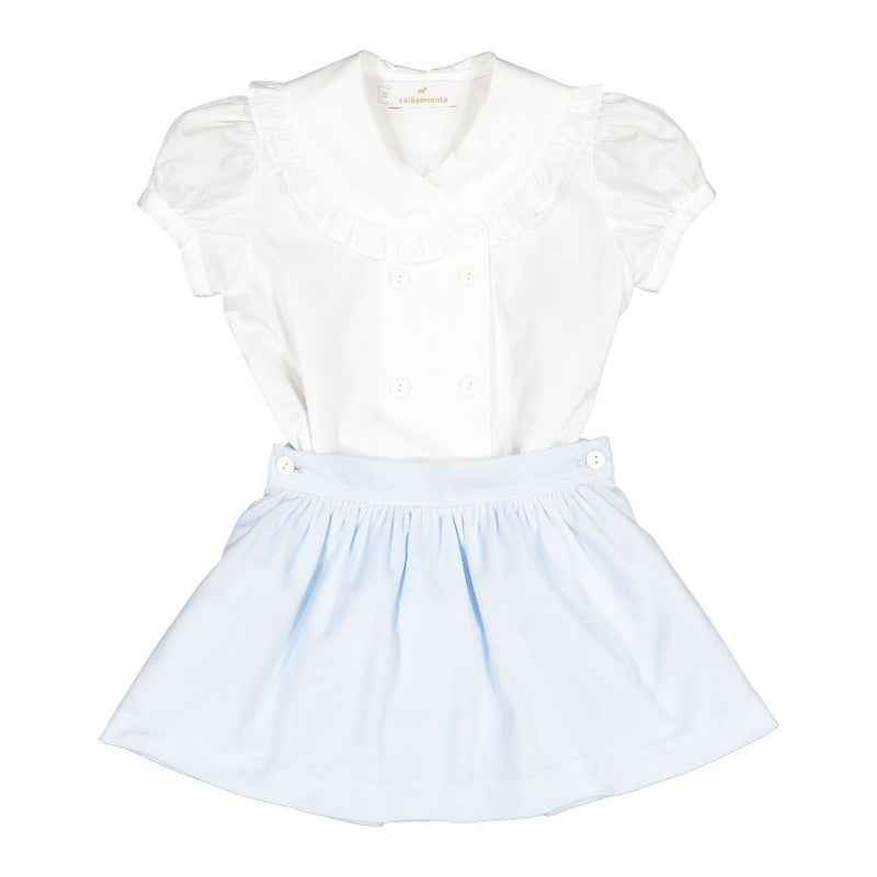 Pre-Order Charming Blue Velvet Girl Set - Born Childrens Boutique