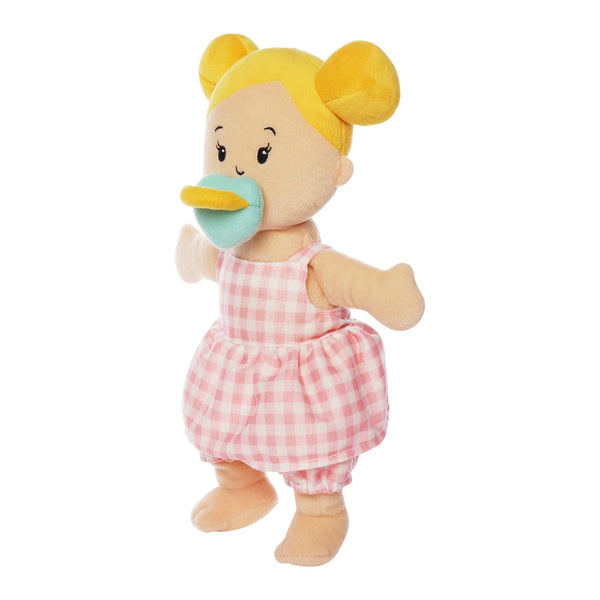 Wee Baby Peach with Blonde Buns - Born Childrens Boutique