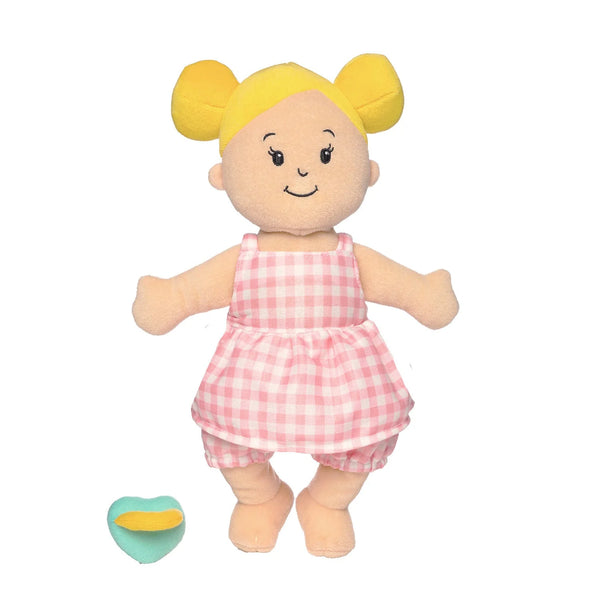 Wee Baby Peach with Blonde Buns - Born Childrens Boutique