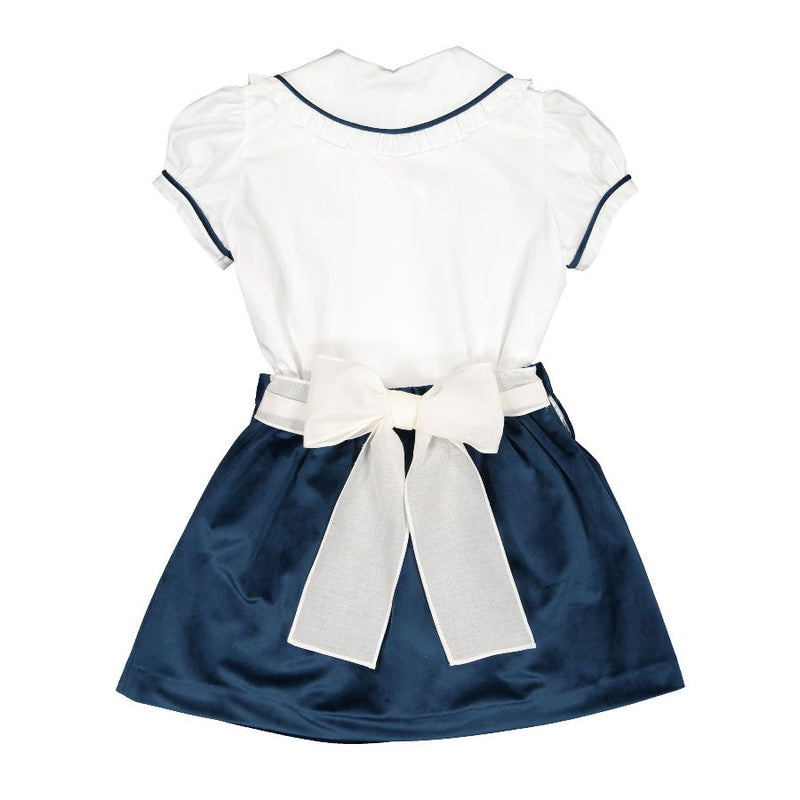 Pre-Order Mysterious Blue Velvet Girl Set - Born Childrens Boutique
