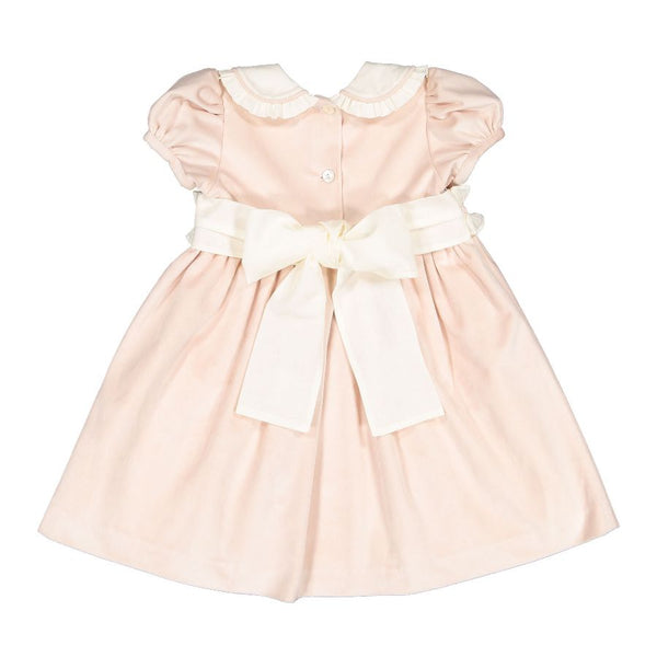Pre-Order Powder Pink Velvet Dress - Born Childrens Boutique