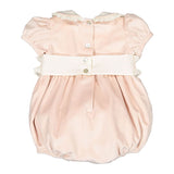Pre-Order Powder Pink Velvet Romper - Born Childrens Boutique