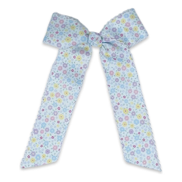 Lola Long Bow - Itsy Bitsy Floral - Born Childrens Boutique