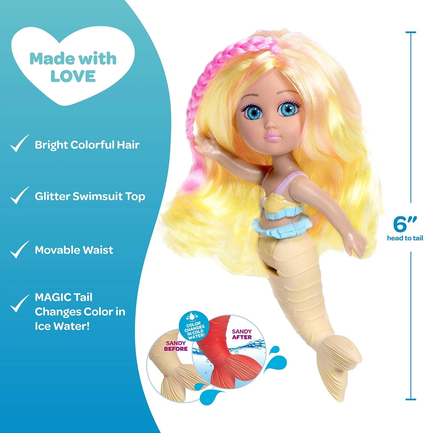 Color Water Wonder Mermaid Sandy Born Childrens Boutique