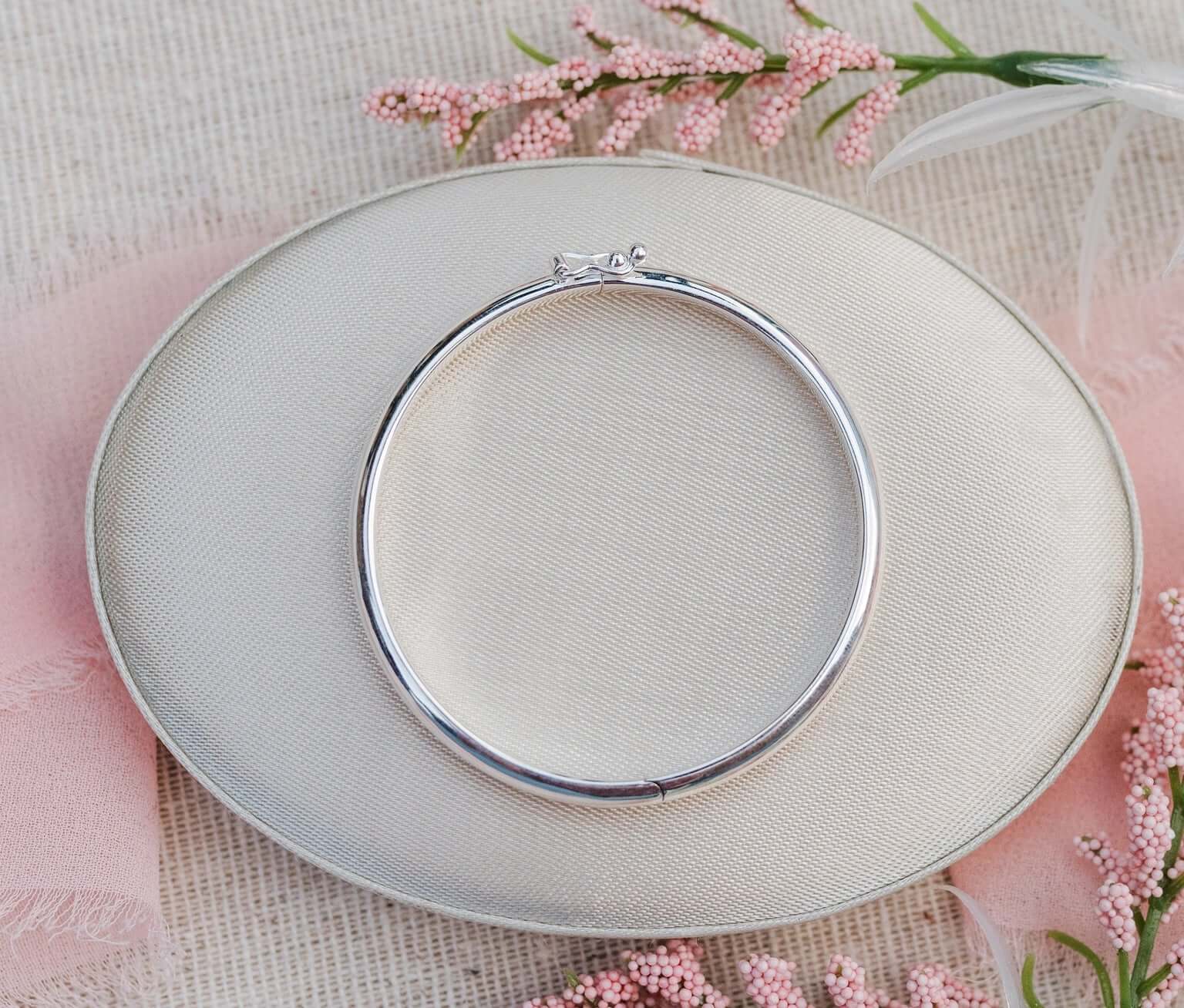 Classic Silver Bangle Bracelets - Born Childrens Boutique