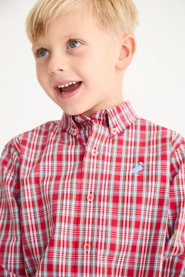 Deans List Dress Shirt Woodspoint Plaid