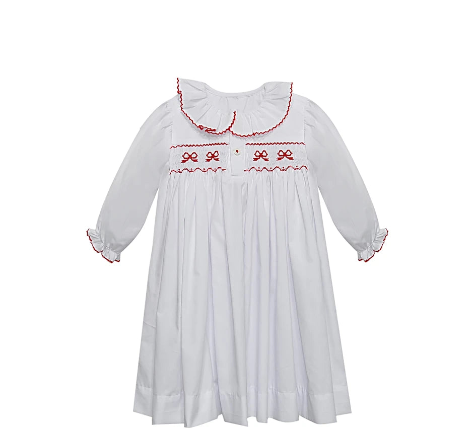 Celine Gown - Red Bow - Born Children's Boutique