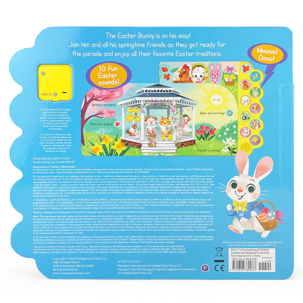 Hippity Hoppity Easter Bunny Sound Book - Born Childrens Boutique