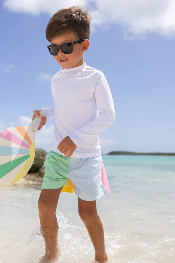 Country Club Colorblock Trunk - Grace Bay Green, Buckhead Blue, Lake Worth Yellow and Hamptons Hot Pink - Born Childrens Boutique