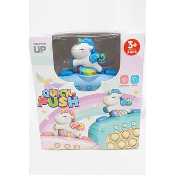 Unicorn Quick Push Light Up Pop Game - Born Childrens Boutique
