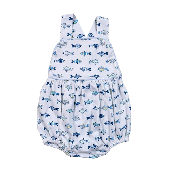 Baby Loren Blue Fishes Sun Bubble - Born Childrens Boutique