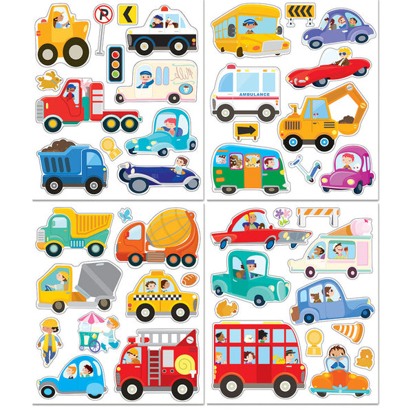 Cars & Trucks Sticker Activity Tote - Born Childrens Boutique
