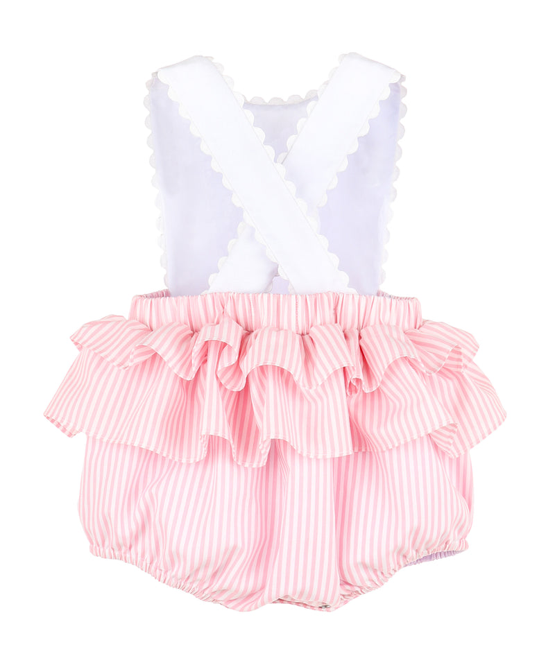 Pink Sip & See Stripe Sunsuit - Born Childrens Boutique