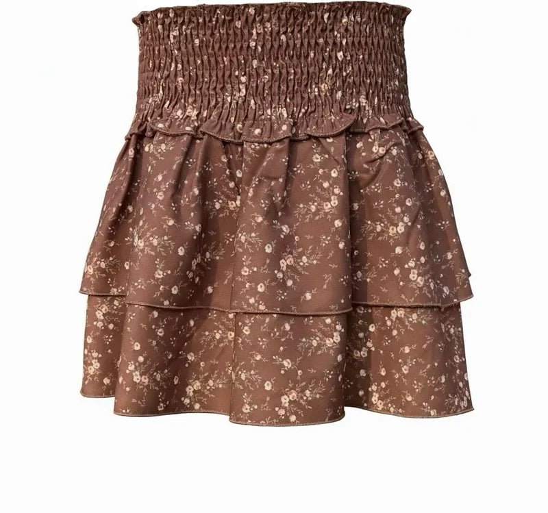 Scottie Skirt Brown Sugar Blooms - Born Children's Boutique