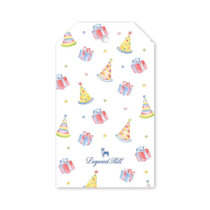 Party Confetti Hats Gift Tags - Born Childrens Boutique