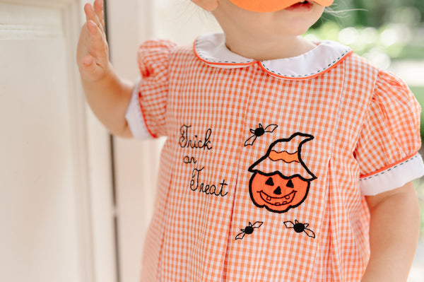 Pre-Order Trick or Treat Dress - Born Childrens Boutique