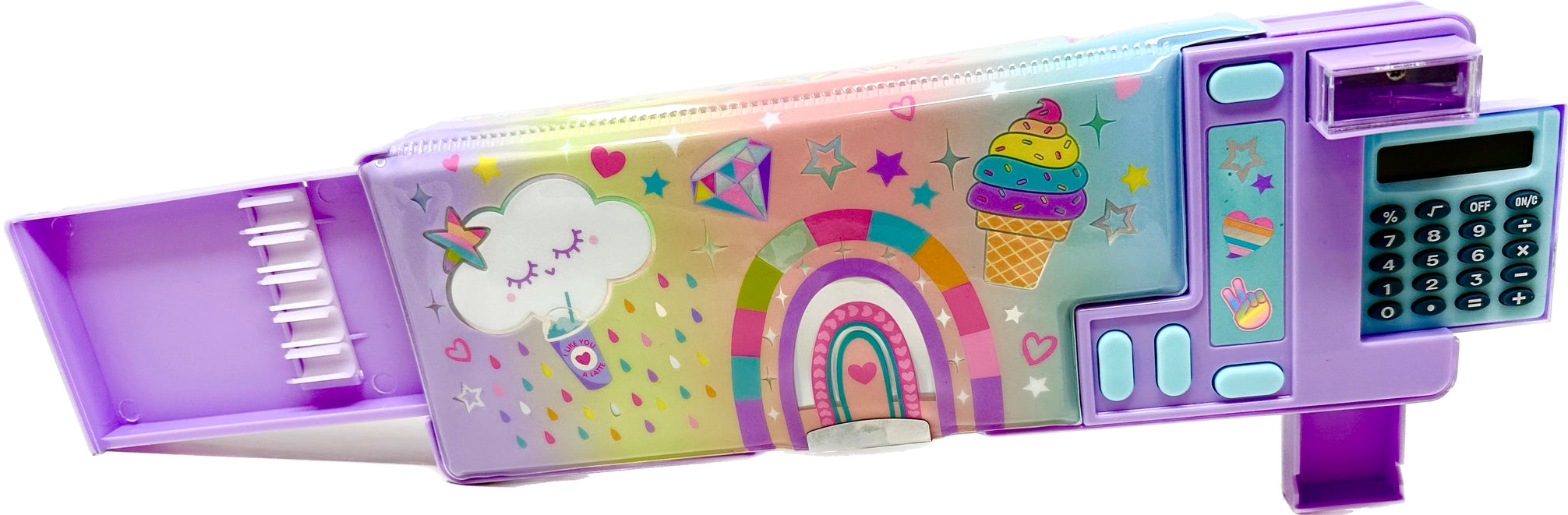 Multi-Function Pencil Case, Rainbow - Born Childrens Boutique
