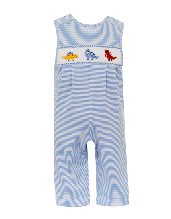 422K Dinosaur Smocked Jon Jon - Born Childrens Boutique