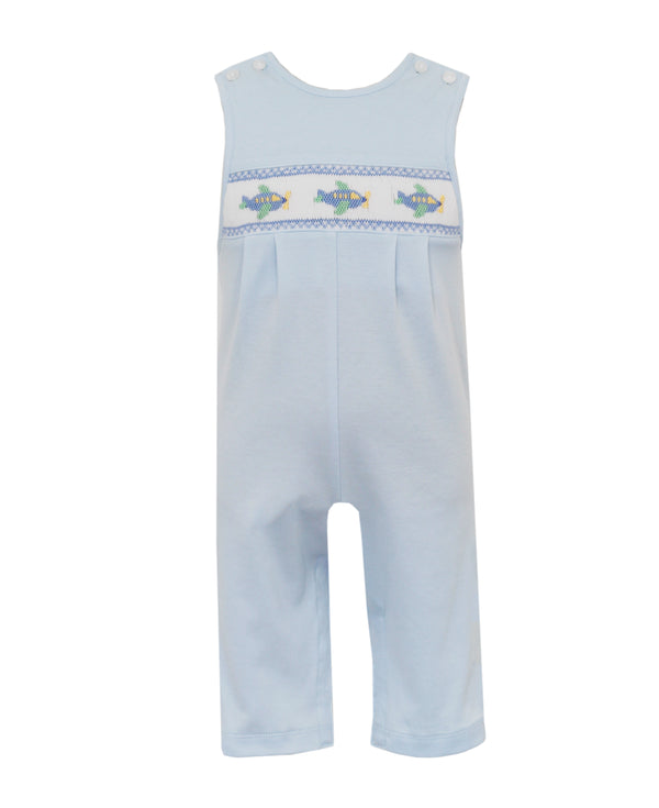 425K Airplane Smocked Jon Jon - Born Childrens Boutique