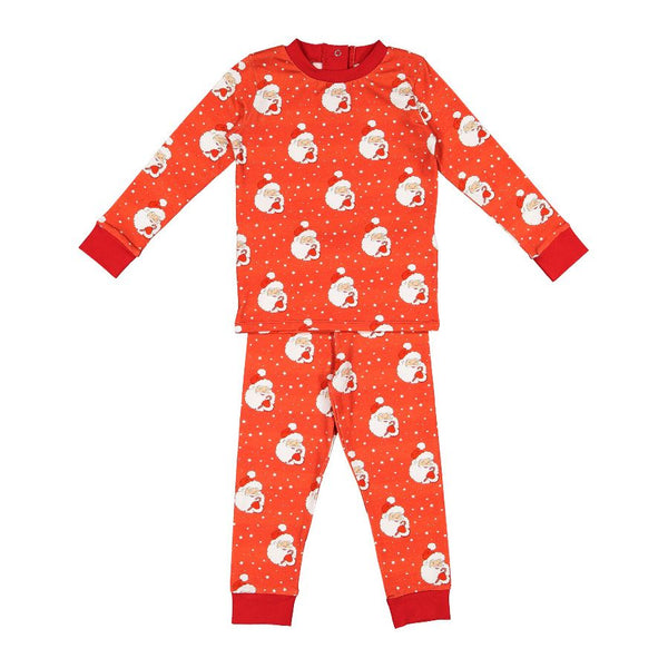 Pre-Order Red Santa Glows Pajamas - Born Childrens Boutique