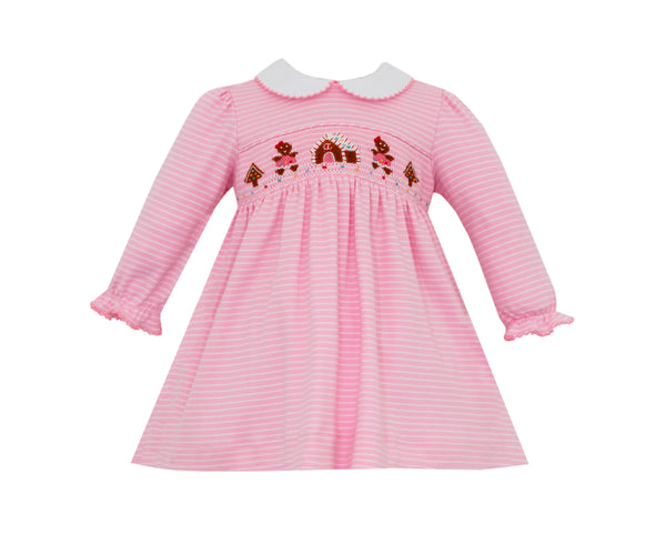 451D Farm Smock LS Dress - Born Childrens Boutique