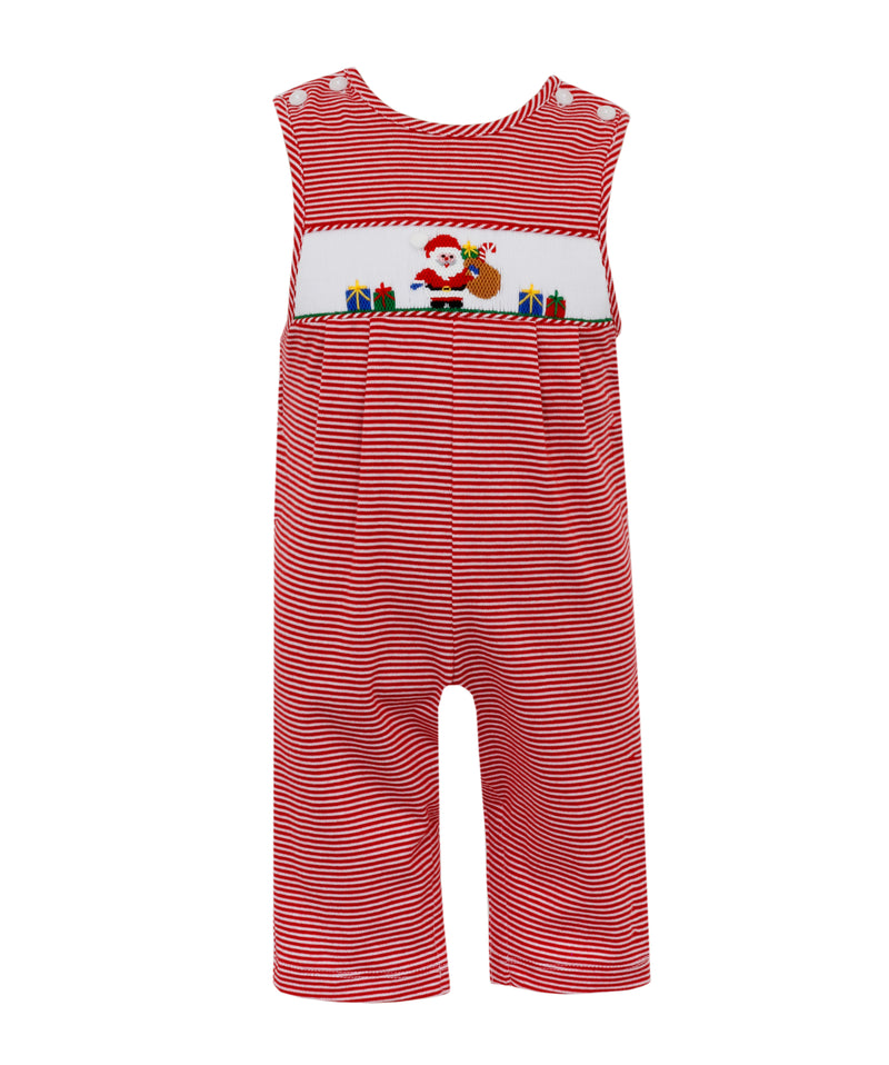 455K Santa Smock Jon Jon - Born Childrens Boutique