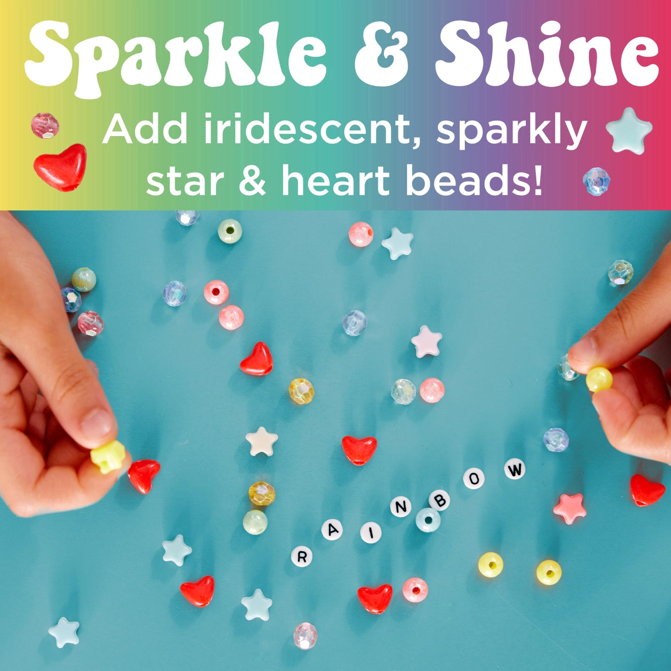 Bead Jewelry Jar Rainbow - DIY Bracelet - Born Childrens Boutique