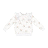 Pink Santa Girl Sweatshirt - Born Childrens Boutique
