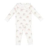 Pre-Order Pink Santa Girl Pajama - Born Childrens Boutique