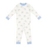 Pre-Order Blue Santa Boy Pajama - Born Childrens Boutique