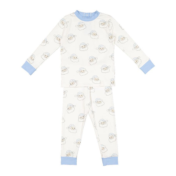Pre-Order Blue Santa Boy Pajama - Born Childrens Boutique