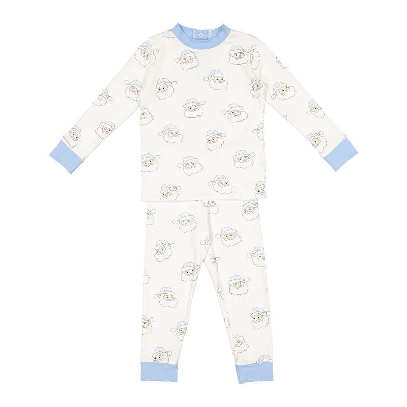 Pre-Order Blue Santa Boy Pajama - Born Childrens Boutique