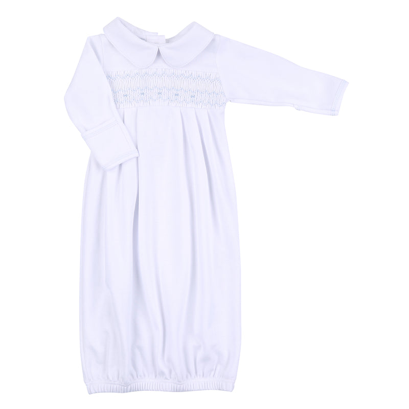 Alice Andrew Smocked Pleated Gown LB - Born Childrens Boutique