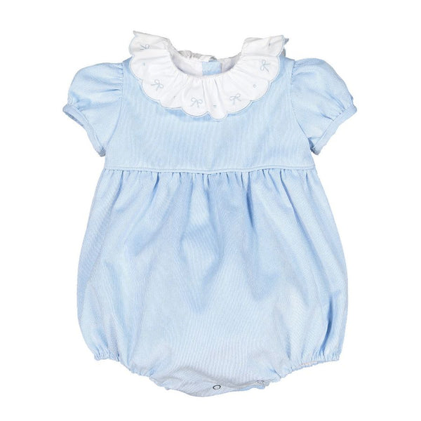 Pre-Order Blush Corduroy Blue Romper - Born Childrens Boutique