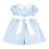 Pre-Order Blush Corduroy Blue Dress - Born Childrens Boutique