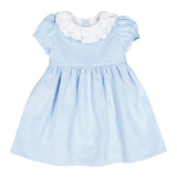 Pre-Order Blush Corduroy Blue Dress - Born Childrens Boutique