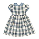Pre-Order Stone Tartan Dress - Born Childrens Boutique