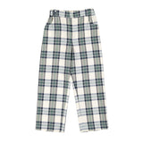 Pre-Order Stone Tartan Trousers - Born Childrens Boutique