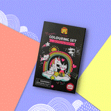Unicorn & Friend - Neon Coloring Set - Born Childrens Boutique