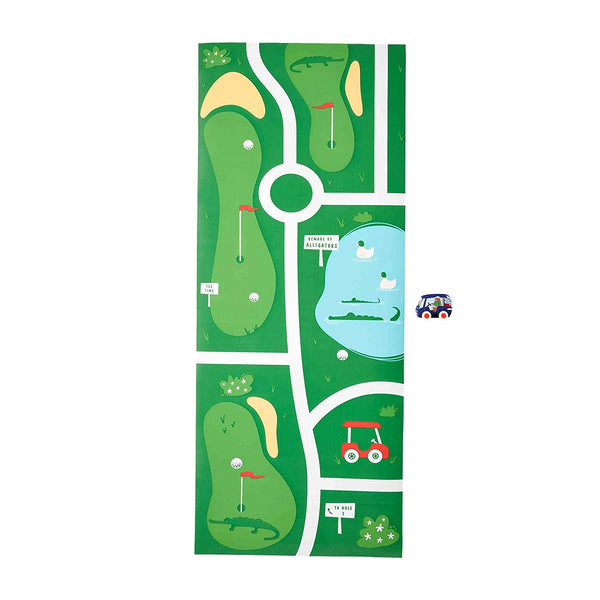 Blue Cart w Golf Course Mat - Born Childrens Boutique