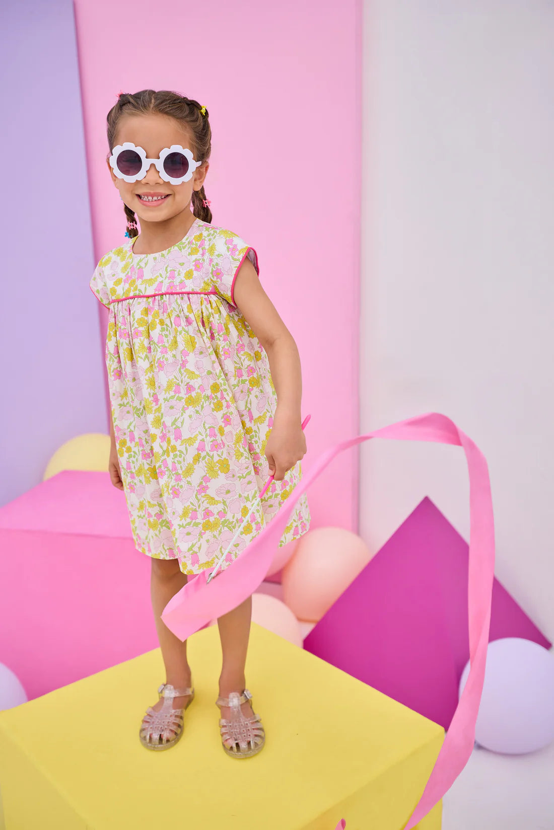 Charlotte Dress - Bedford Buttercup - Born Childrens Boutique
