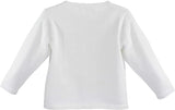 Ladder Edge White Cardigan Sweater - Born Childrens Boutique