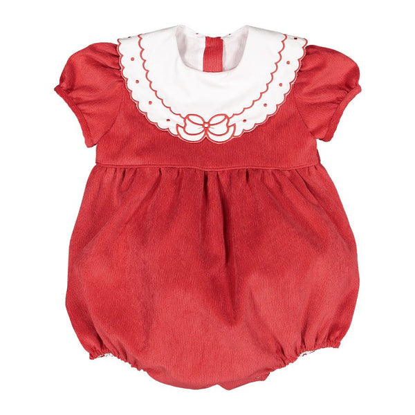 Pre-Order Christmas Eve Bow Romper - Born Childrens Boutique