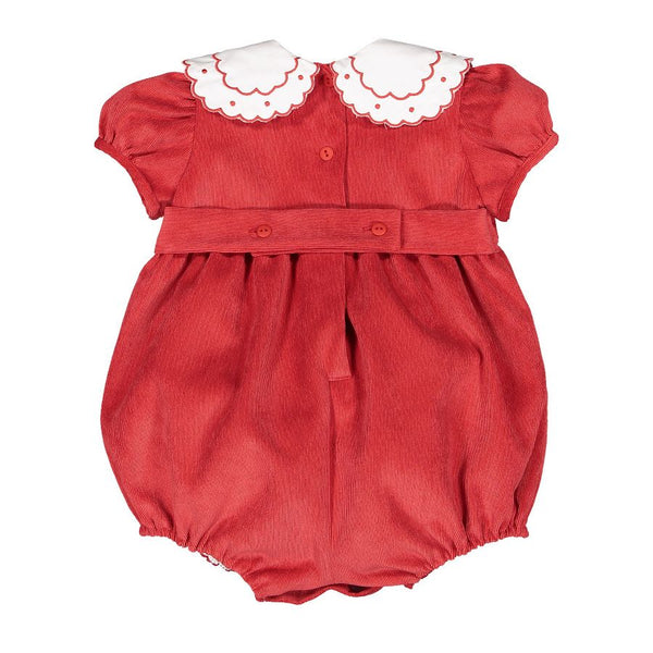 Pre-Order Christmas Eve Bow Romper - Born Childrens Boutique