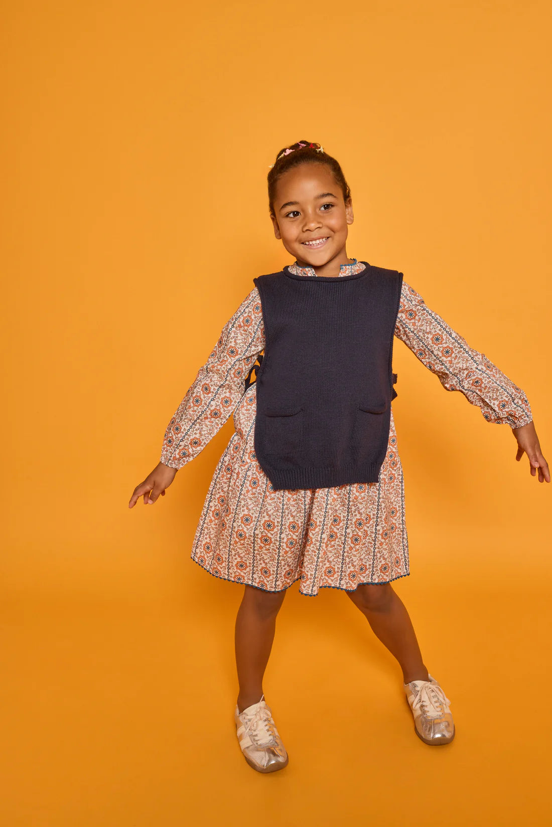 Pre-Order Sweater Vest - Navy - Born Childrens Boutique