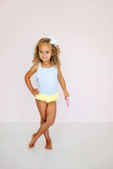 Taylor Bay Bathing Suit - Preppy Pastels - Born Childrens Boutique