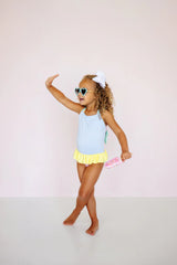 Taylor Bay Bathing Suit - Preppy Pastels - Born Childrens Boutique